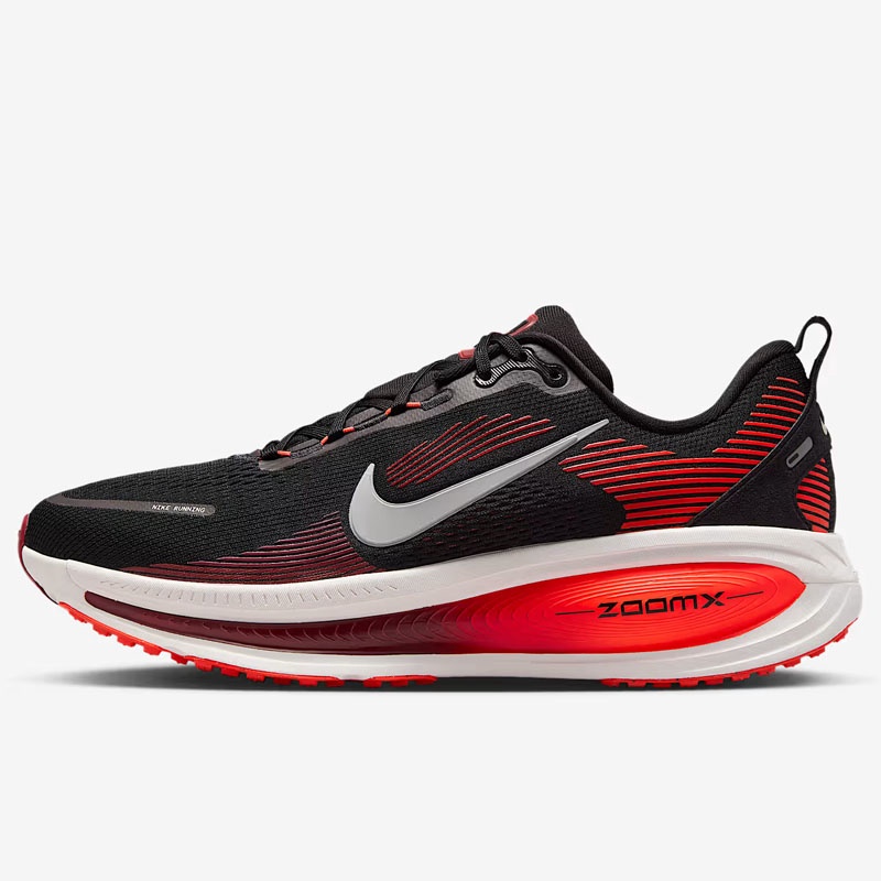 Jual Sepatu Lari Nike Vomero 18 Black - Bright Crimson - Team Red - Summit White Original Hm6803-008 - hoopspoint.com