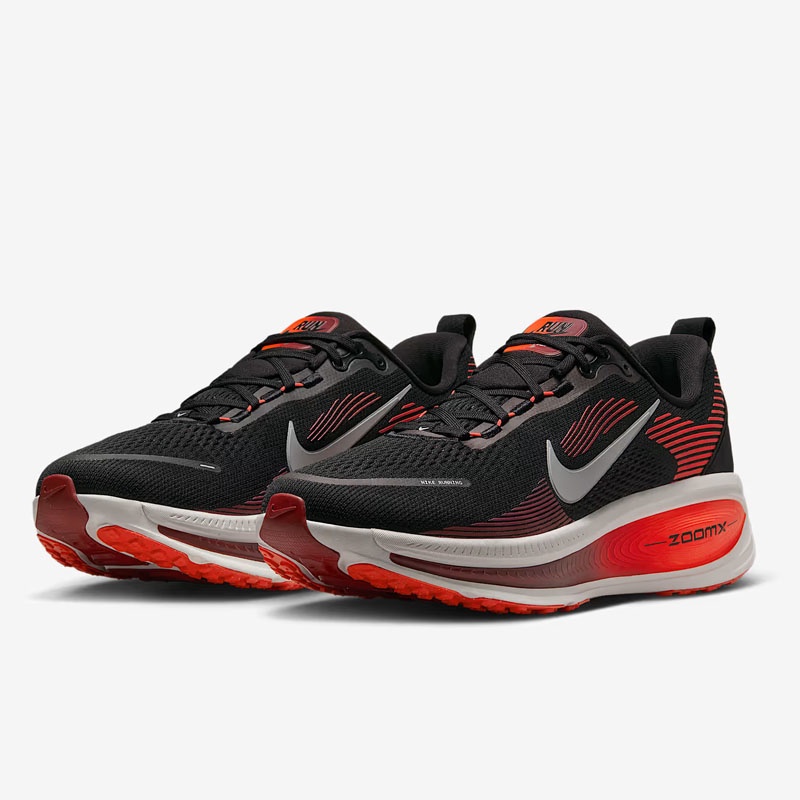 Jual Sepatu Lari Nike Vomero 18 Black - Bright Crimson - Team Red - Summit White Original Hm6803-008 - hoopspoint.com