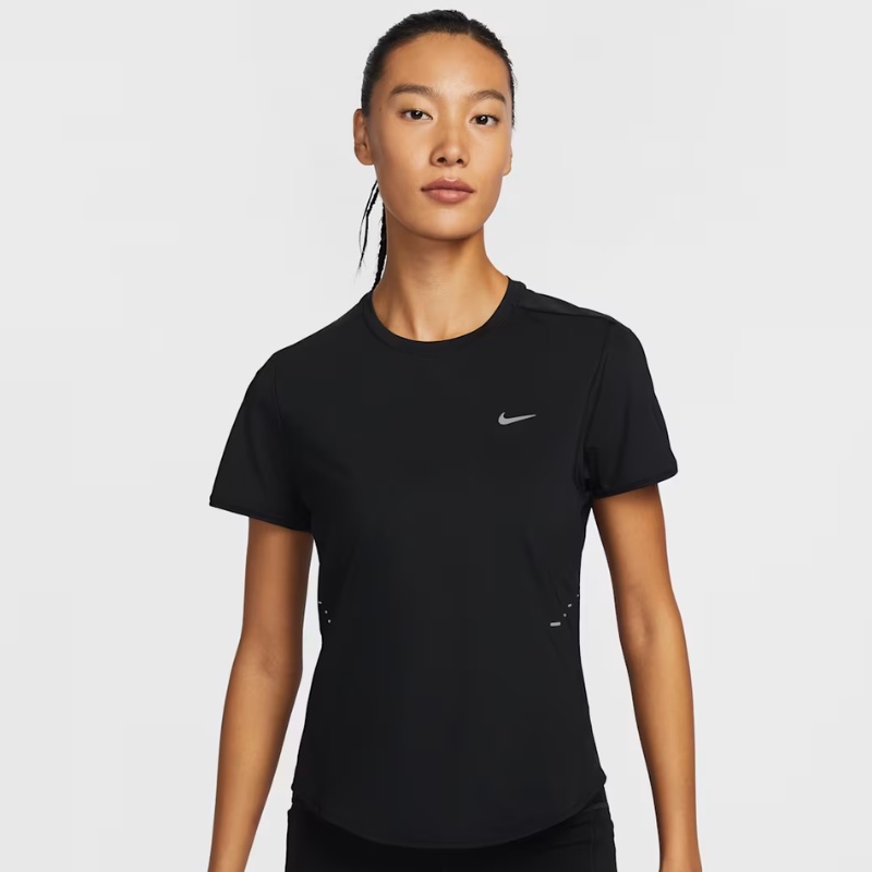 Jual Baju Lari Wanita Nike Wmns Dri-Fit Short Sleeve Running Top Black Original Hm9699-010 - hoopspoint.com