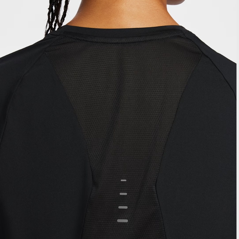 Jual Baju Lari Wanita Nike Wmns Dri-Fit Short Sleeve Running Top Black Original Hm9699-010 - hoopspoint.com