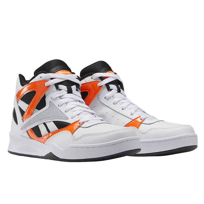 Jual Sepatu Sneakers Reebok Royal Bb4500 Hi 2 White Orange Original Hr0527 - hoopspoint.com