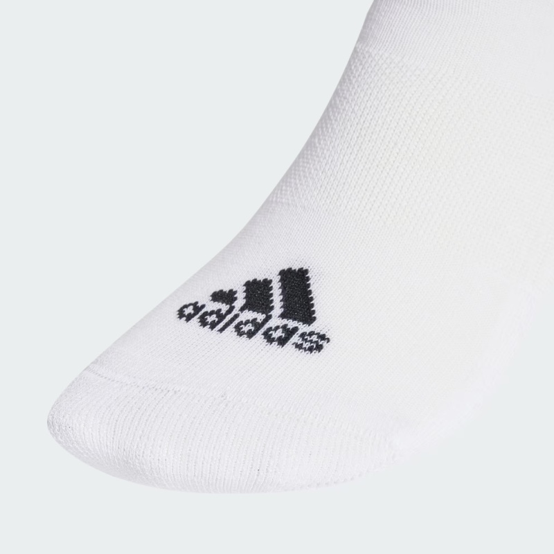 Jual Kaos Kaki Lari Adidas 3-Stripes Cushioned Sportswear Low-Cut Socks 3 Pairs White-Black Original Ht3456 - hoopspoint.com