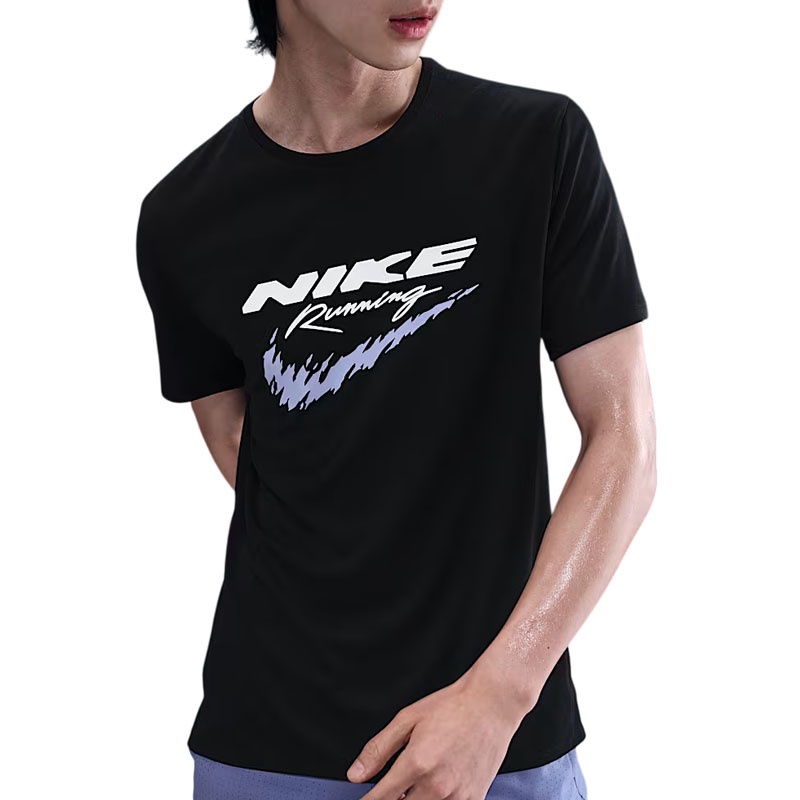 Jual Baju Lari Nike As M Nk Df Uv Rn Enrgy Miler S Black Original Hv2136-010 - hoopspoint.com