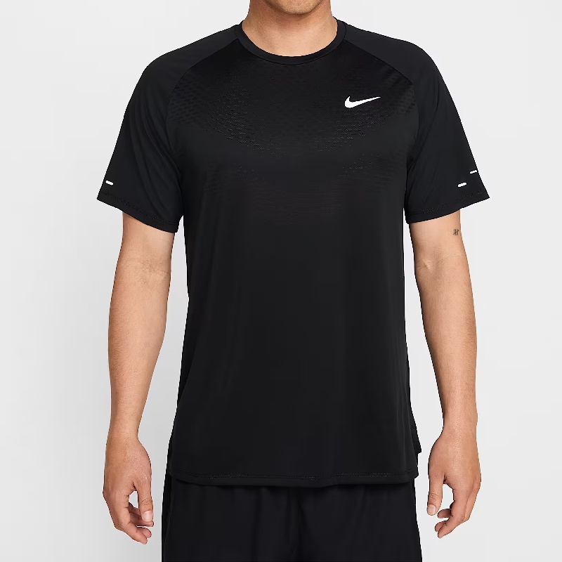 Jual Baju Lari Nike Stride Men's Dri-Fit Adv Short-Sleeve Running Top Black Original Hv5204-010 - hoopspoint.com
