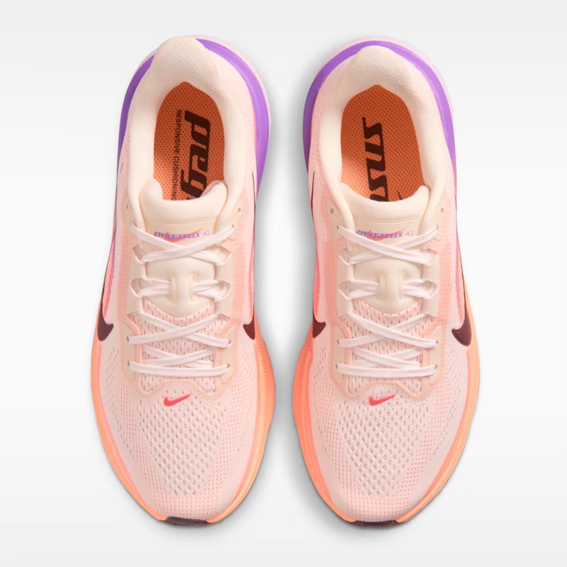 Jual Sepatu Lari Wanita Nike Wmns Pegasus 42 Chalk - Orange Pulse - Bright Violet - Tattoo Original Ib1881-113 - hoopspoint.com