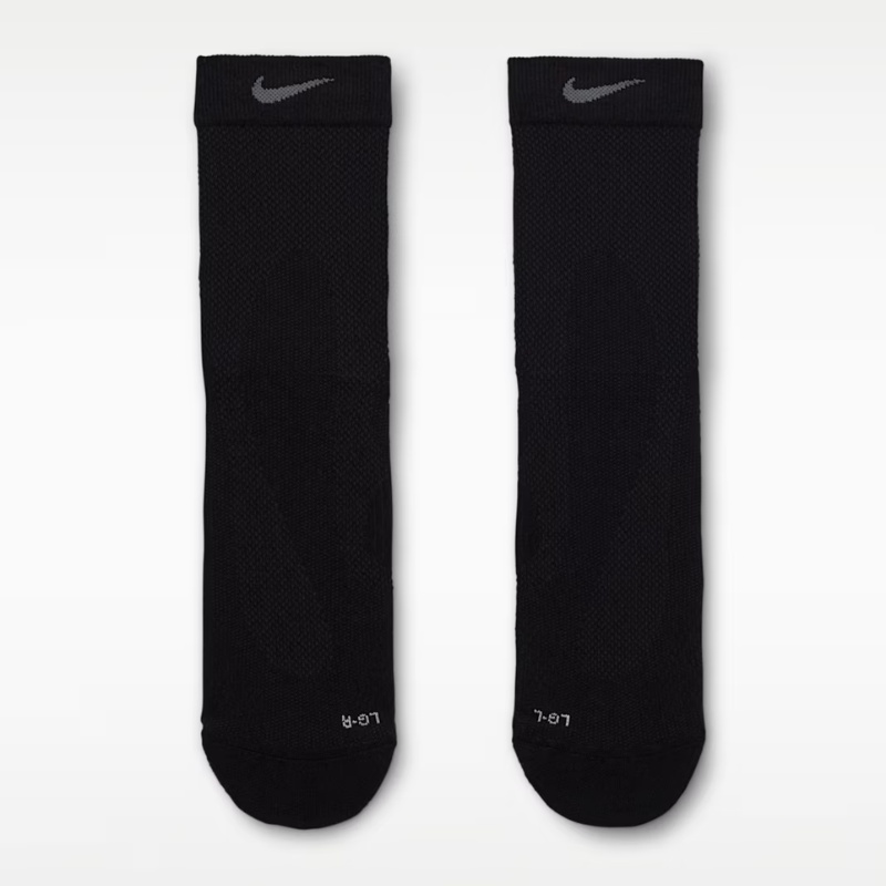 Jual Kaos Kaki Lari Nike Unisex Running Fast Lightweight Multiplier Crew Socks Black Original Ib6114-010 - hoopspoint.com