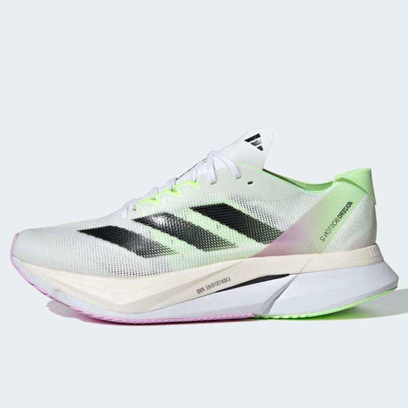 Jual Sepatu Lari Adidas Adizero Boston 12 White Green Original Ig3321 - hoopspoint.com