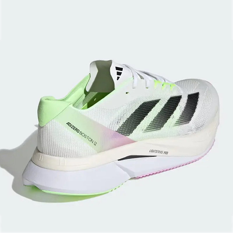 Jual Sepatu Lari Adidas Adizero Boston 12 White Green Original Ig3321 - hoopspoint.com