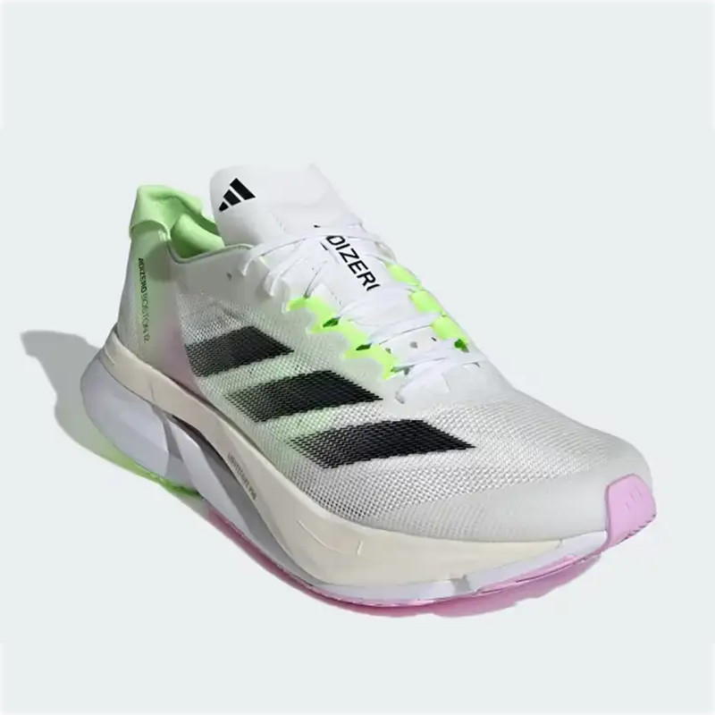 Jual Sepatu Lari Adidas Adizero Boston 12 White Green Original Ig3321 - hoopspoint.com