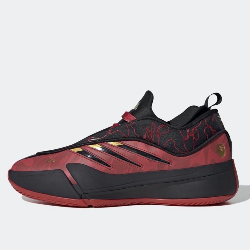 Jual Sepatu Basket Adidas Bape X Dame 9 Black Multicolor Original Ih0786 - hoopspoint.com