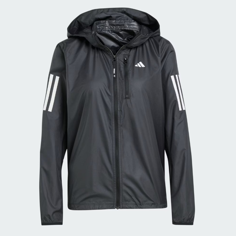 Jual Baju Lari Wanita Adidas Wmns Own The Run Jacket Black Original In1576 - hoopspoint.com