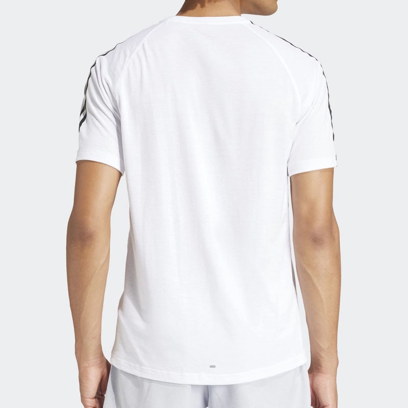 Jual Baju Lari Adidas Own The Run E 3Stripes Tee White Original Iq3835 - hoopspoint.com
