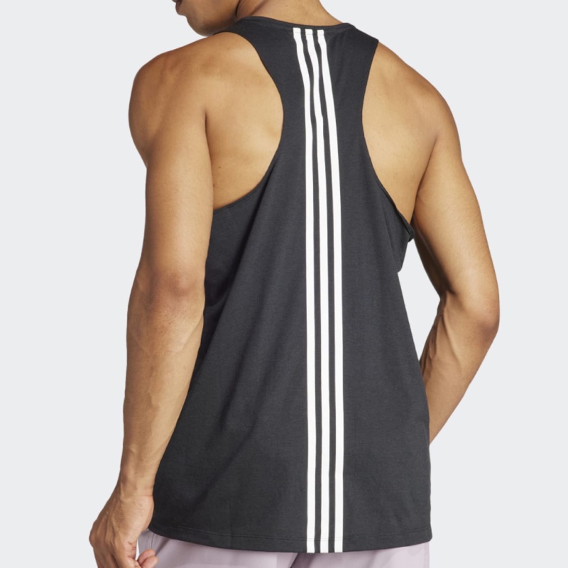 Jual Baju Lari Adidas Own The Run 3-Stripes Black Original Iq3837 - hoopspoint.com