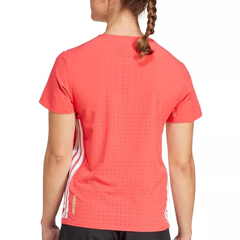 Jual Baju Lari Wanita Adidas Wmns Adizero Running Tee Semi Lucid Red Original Ix8992 - hoopspoint.com