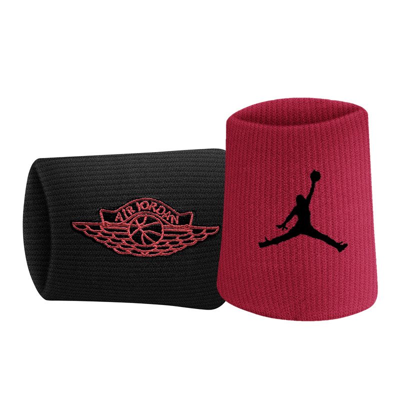 Jual Aksesoris Basket Air Jordan Jumpman X Wings Wristbands Black Gym Red Original J.000.3598.683.Os - hoopspoint.com