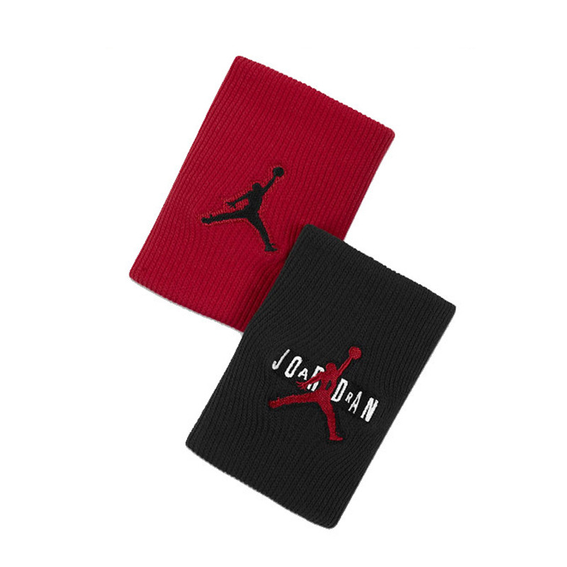 Jual Aksesoris Basket Air Jordan Jumpman Terry Wrist Bands 2 Pk Black Red Original J.100.7579.636.Os - hoopspoint.com