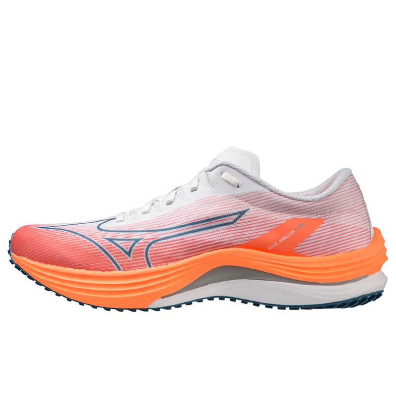 Jual Sepatu Lari Mizuno Wave Rebellion Flash White Original J1Gc233501 - hoopspoint.com