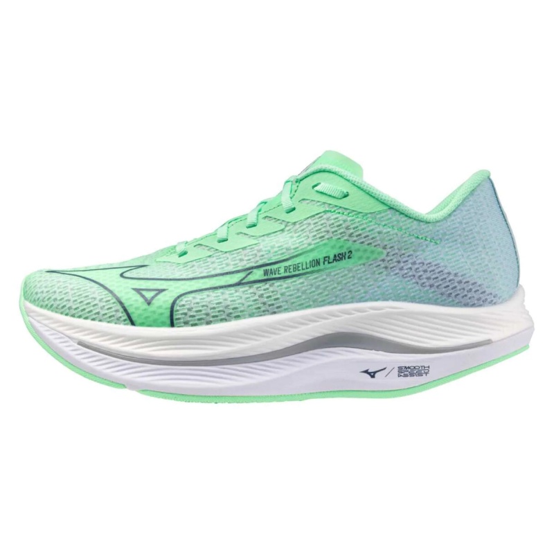 Beli Sepatu Lari Mizuno Wave Rebellion Flash 2 Neo Mint Original J1Gc243581