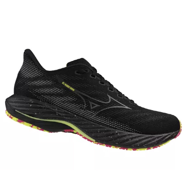 Jual Sepatu Lari Mizuno Wave Rider 28 Black Original J1Gc246301 - hoopspoint.com