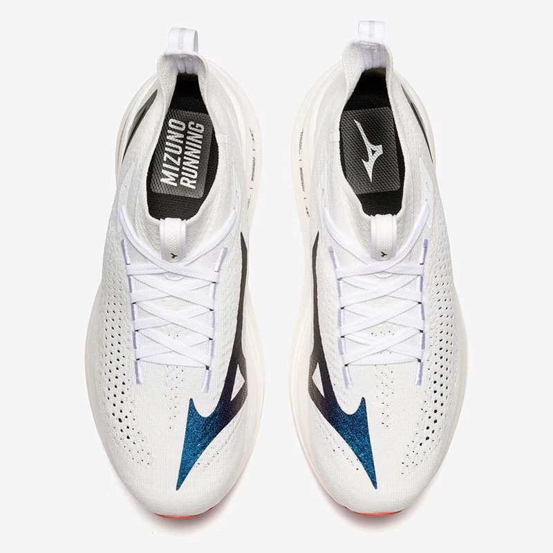 Jual Sepatu Lari Mizuno Neo Vista 2 White-White-Iris Bloom Original J1Gc253401 - hoopspoint.com