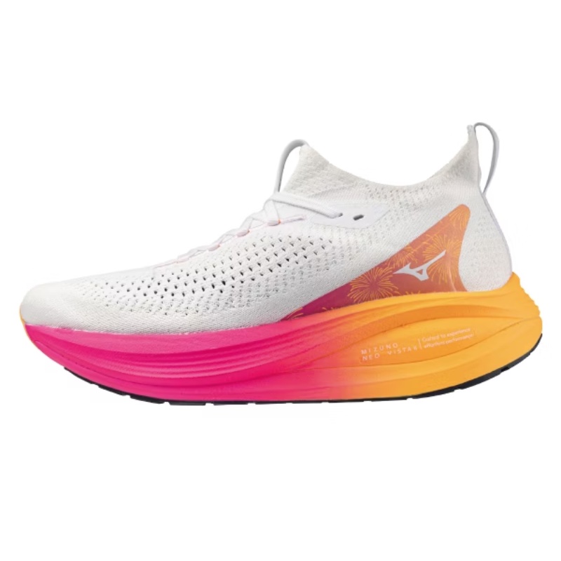 Beli Sepatu Lari Mizuno Neo Vista 2 White-White-Pink Tetra Original J1Gc254704