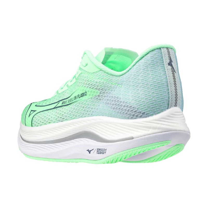 Jual Sepatu Lari Wanita Mizuno Wmns Wave Rebellion Flash 2 Neo Mint Original J1Gd243591 - hoopspoint.com