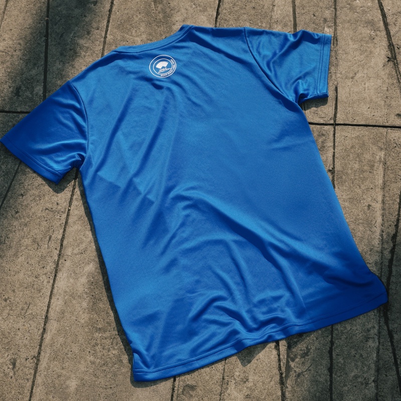 Jual Baju Lari Mizuno Btn Jakim Merchandise Tee Blue Original J2Sac0M225 - hoopspoint.com