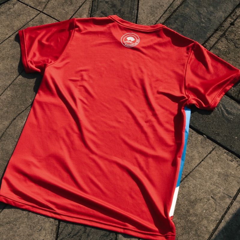 Jual Baju Lari Mizuno Btn Jakim Merchandise Tee Red Original J2Sac0M262 - hoopspoint.com
