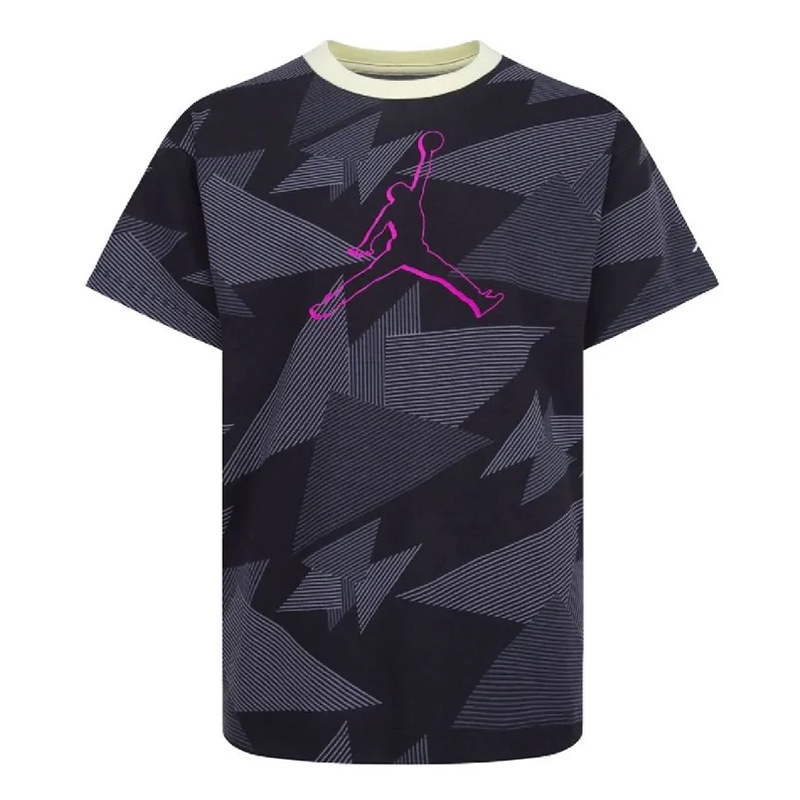 Jual Baju Basket Air Jordan Fundamental Print Kids Tee Black Original Jdk45C607023 - hoopspoint.com