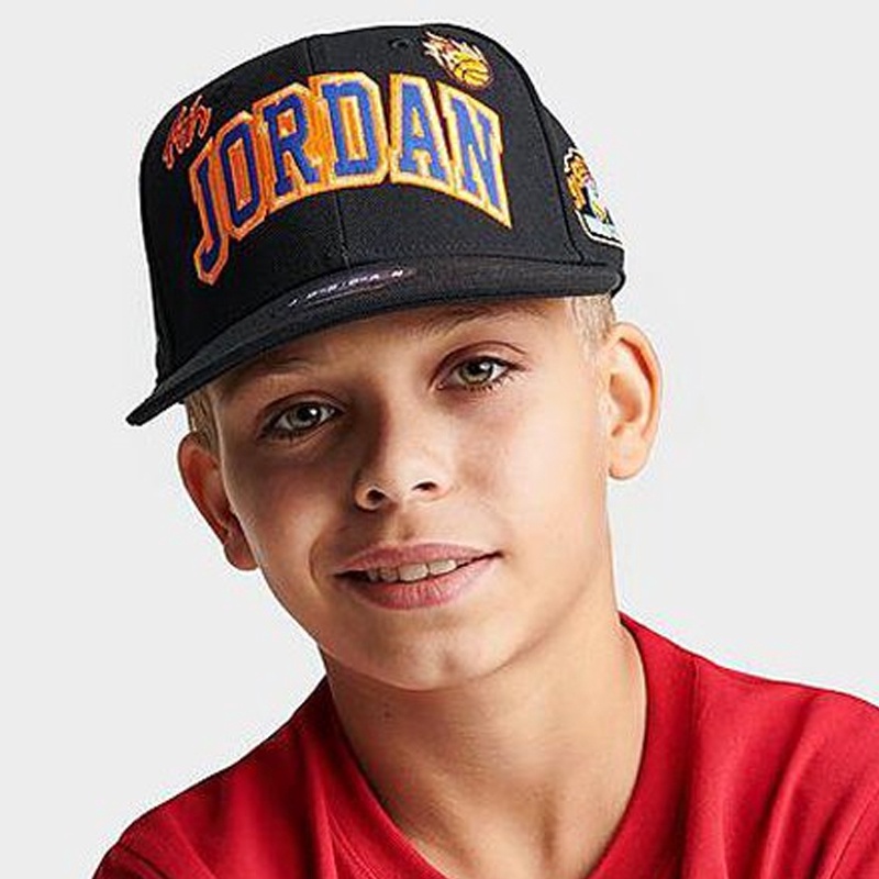 Jual Topi Basket Anak Air Jordan Patch Pack Flat Brim Kids Cap Black Original Jdk9A0835023 - hoopspoint.com