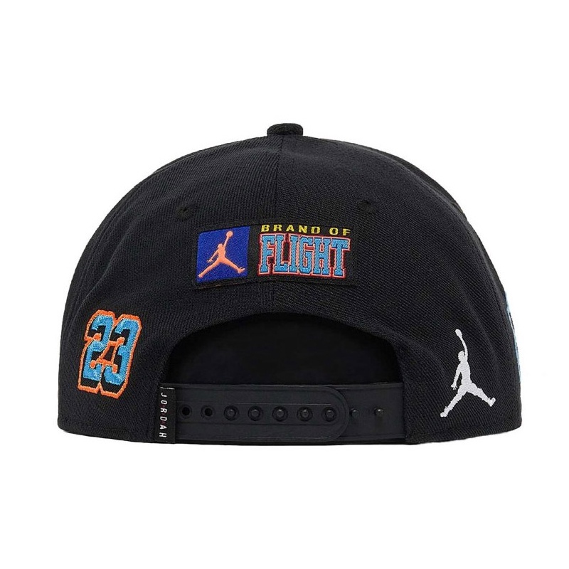 Jual Topi Basket Anak Air Jordan Patch Pack Flat Brim Kids Cap Black Original Jdk9A0835023 - hoopspoint.com