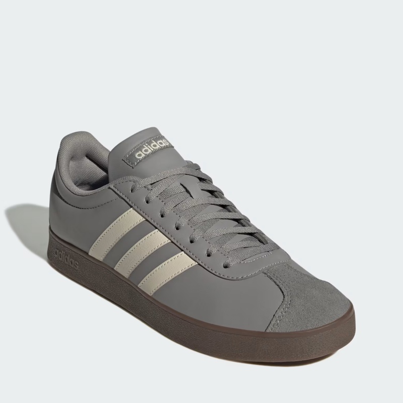 Jual Sepatu Sneakers Adidas Vl Court Base Solid Grey Original Ji1777 - hoopspoint.com