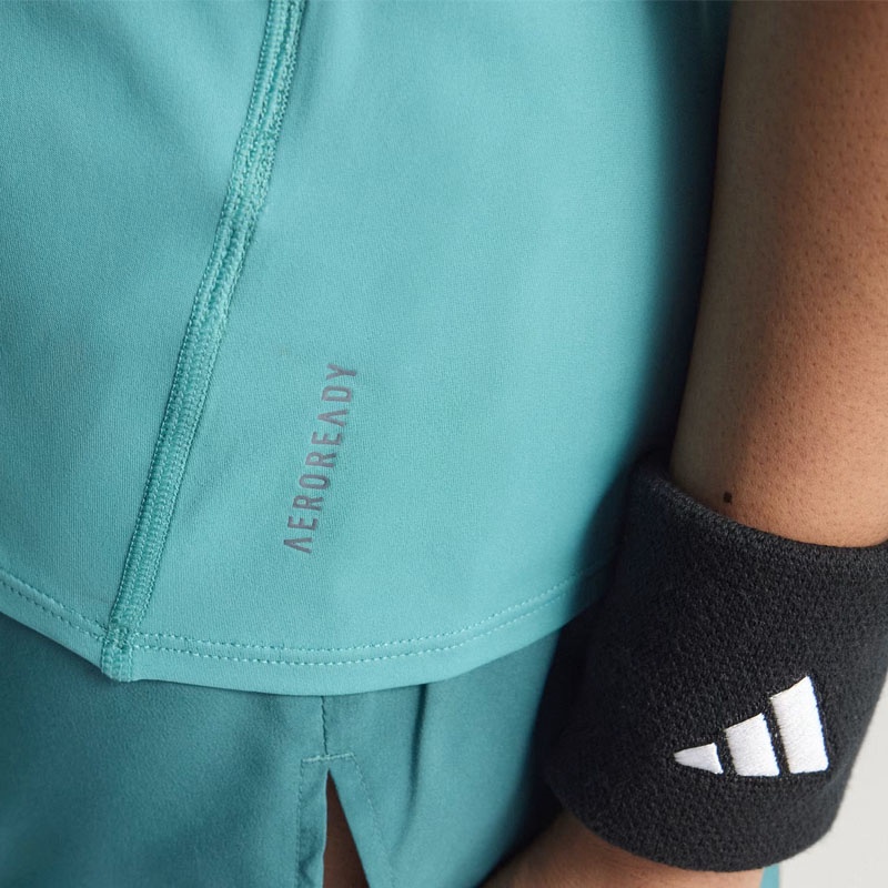 Jual Baju Lari Adidas Adizero E Tee Powder Teal Original Jm8337 - hoopspoint.com