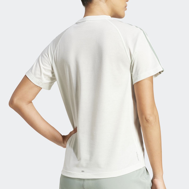 Jual Baju Lari Adidas Own The Run E 3Stripes Tee Crystal Jade Original Jp0829 - hoopspoint.com