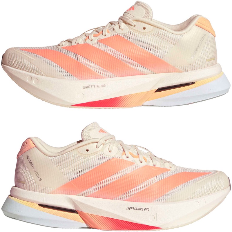 Jual Sepatu Lari Wanita Adidas Wmns Adizero Boston 13 Off White - Beam Orange - Acid Orange Original Jp9249 - hoopspoint.com