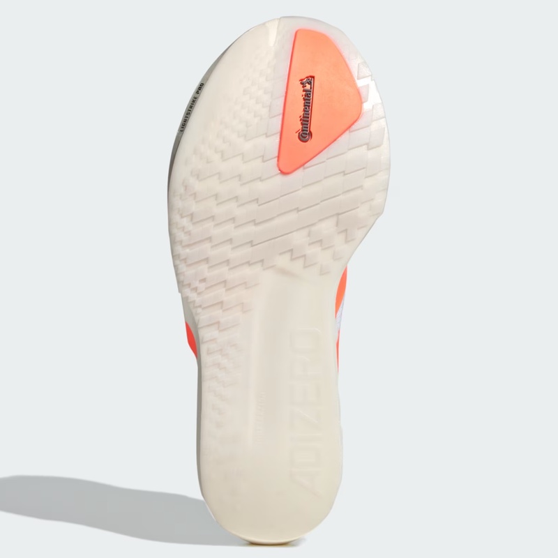 Jual Sepatu Lari Adidas Adizero Adios 9 Cloud White - Lucid Orange - Lucid Red Original Jq0777 - hoopspoint.com