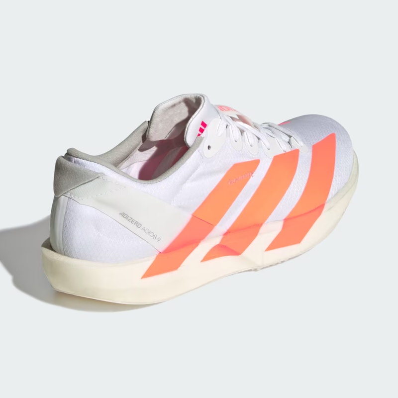 Jual Sepatu Lari Adidas Adizero Adios 9 Cloud White - Lucid Orange - Lucid Red Original Jq0777 - hoopspoint.com