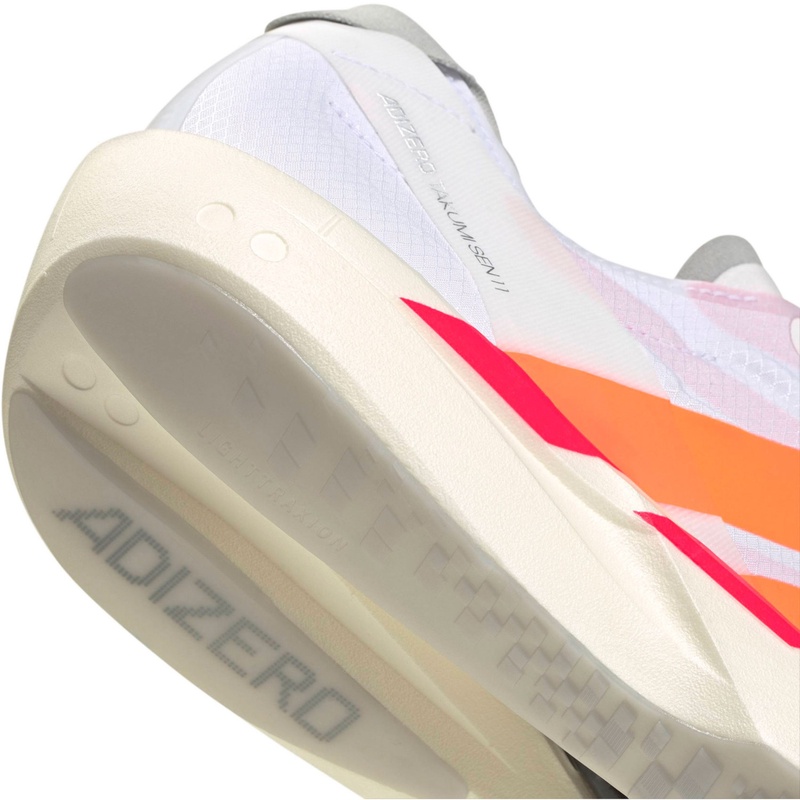 Jual Sepatu Lari Adidas Adizero Takumi Sen 11 Cloud White - Lucid Orange - Lucid Red Original Jq0780 - hoopspoint.com