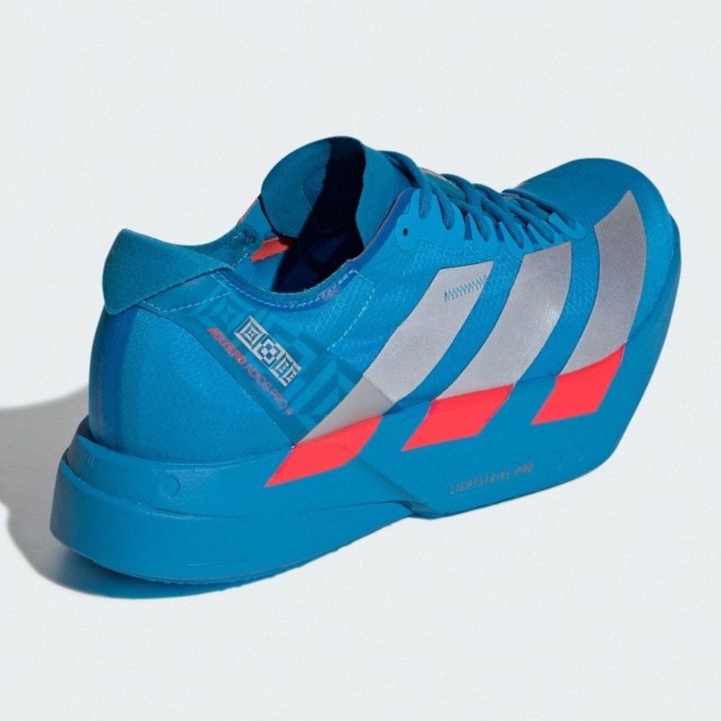 Jual Sepatu Lari Adidas Adizero Adios Pro 4 Solar Blue - Silver Metallic - Lucid Red Original Jr4796 - hoopspoint.com