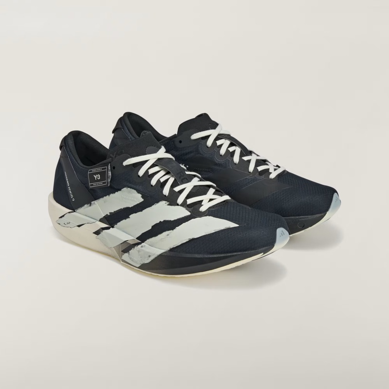 Jual Sepatu Lari Adidas Y-3 Adios 9 Black - Black - Off White Original Jr6652 - hoopspoint.com