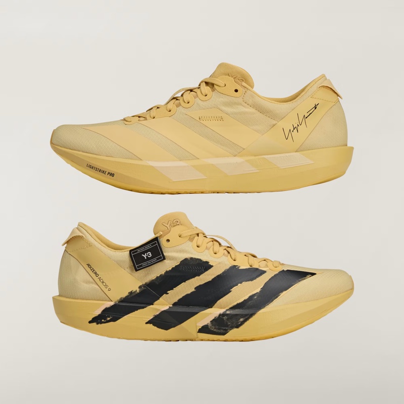 Jual Sepatu Lari Adidas Y-3 Adios 9 Yellow - Oat - Black Original Jr6654 - hoopspoint.com