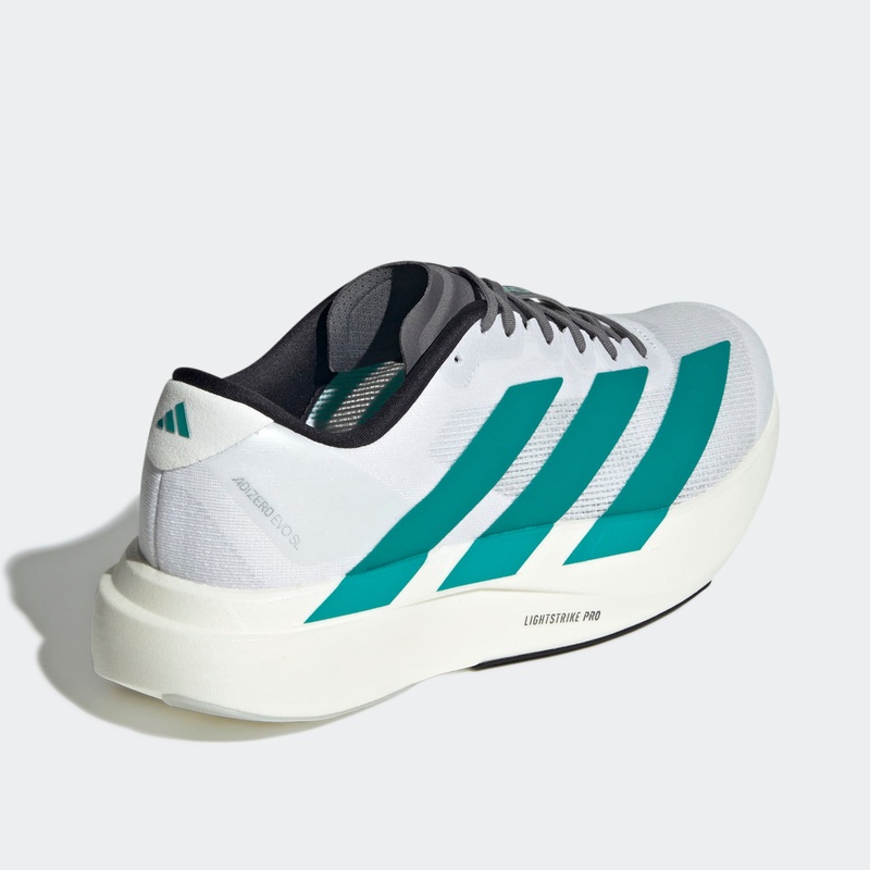 Jual Sepatu Lari Adidas Adizero Evo Sl Cloud White - Pure Teal - Grey Four Original Js4487 - hoopspoint.com