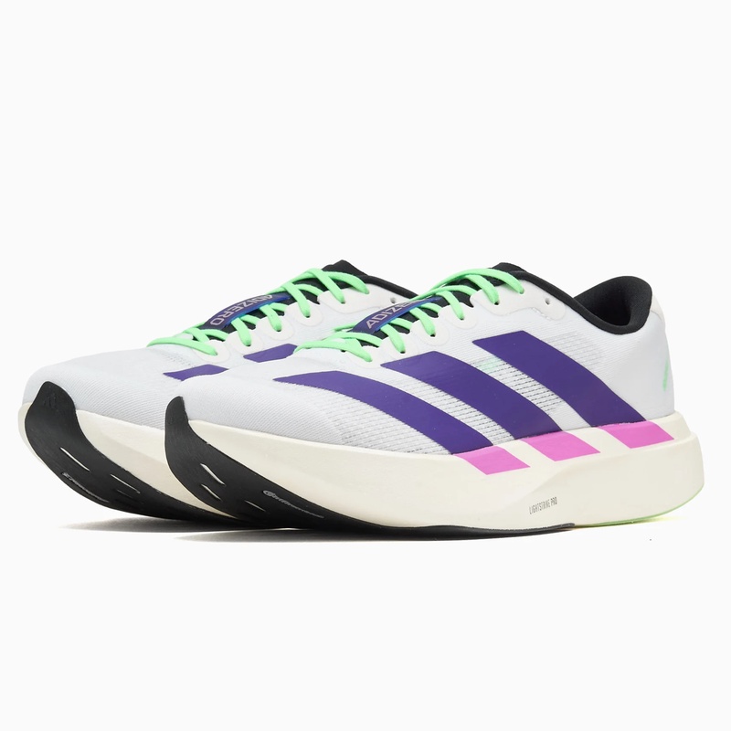 Jual Sepatu Lari Adidas Adizero Evo Sl Cloud White - Collegiate Purple - Lime Burst Original Js4495 - hoopspoint.com