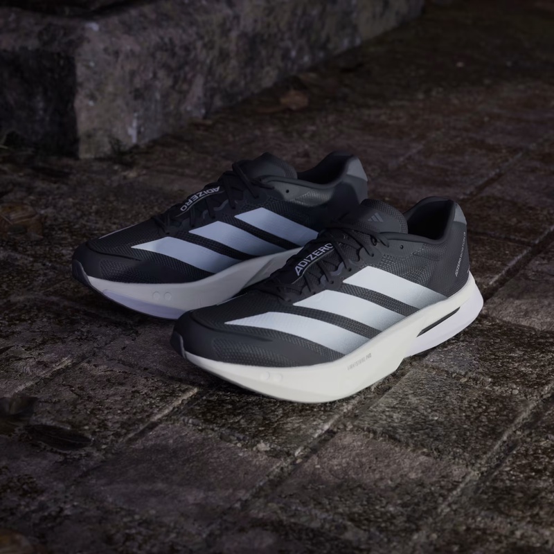 Jual Sepatu Lari Adidas Adizero Boston 13 Core Black - Cloud White - Grey Five Original Js4938 - hoopspoint.com