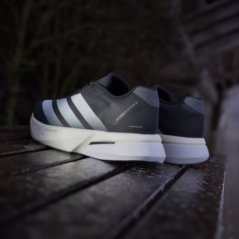 Jual Sepatu Lari Adidas Adizero Boston 13 Core Black - Cloud White - Grey Five Original Js4938 - hoopspoint.com
