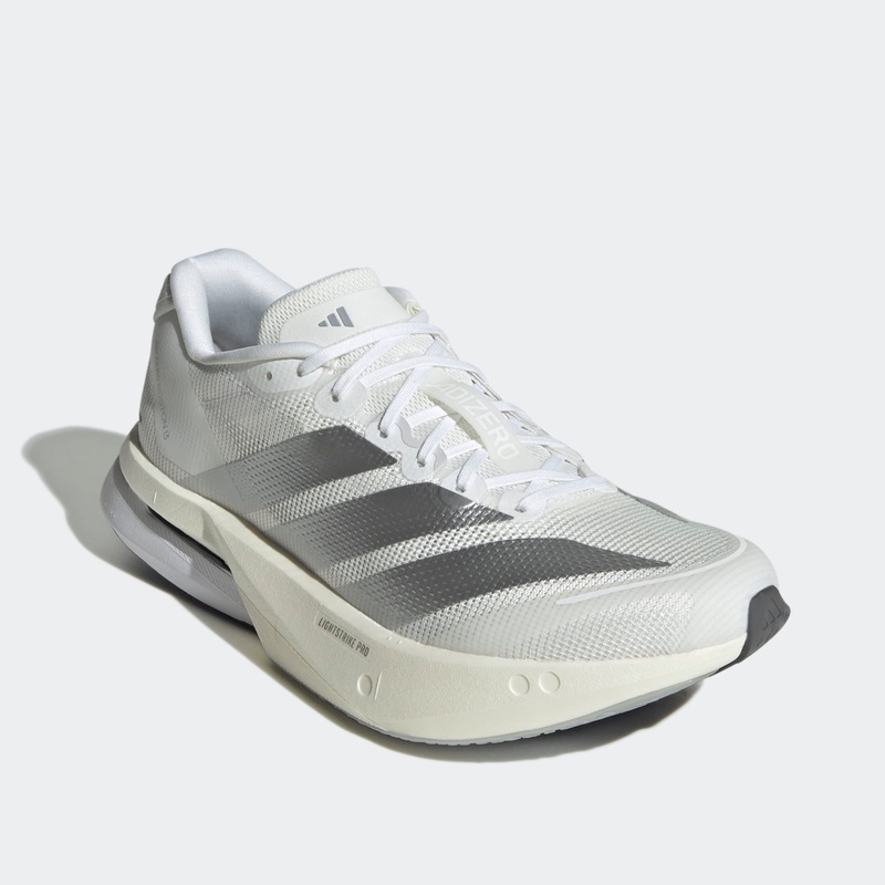 Jual Sepatu Lari Wanita Adidas Wmns Adizero Boston 13 Cloud White - Matte Silver - Dash Grey Original Js4948 - hoopspoint.com