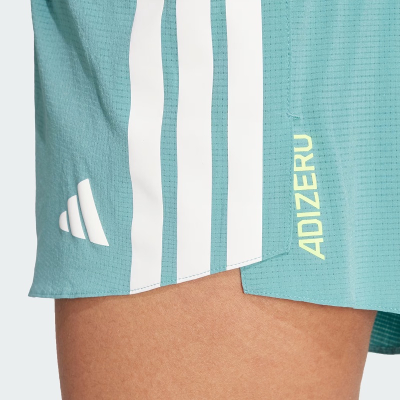 Jual Celana Lari Wanita Adidas Wmns Adizero Running Gel Pocket Shorts Powder Teal Original Jv7166 - hoopspoint.com