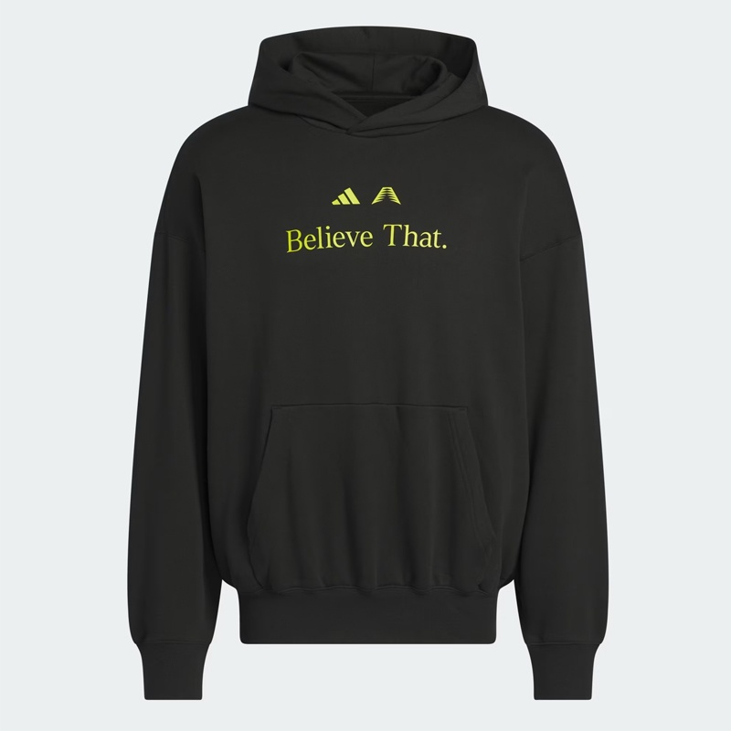 Jual Baju Basket Adidas Anthony Edwards Believe That Hoodie Black Original Jw2927 - hoopspoint.com