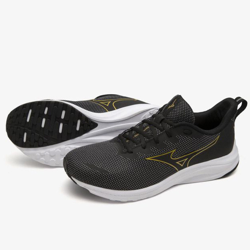 Jual Sepatu Lari Mizuno Esperunzer Black Gold Original K1Ga214423 - hoopspoint.com