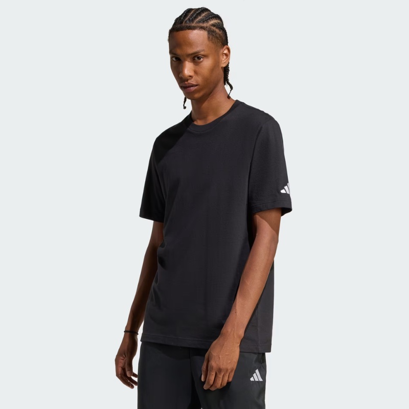 Jual Baju Lari Adidas Blank Tee X Heat On Sunday Black Original Kc6386 - hoopspoint.com